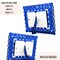 Urbalabs Layered Wood Standing Picture Frames Blue and White Modern Handmade 4x6 Picture Frame Photo Frame No Glass Needed Abstract Home product 2